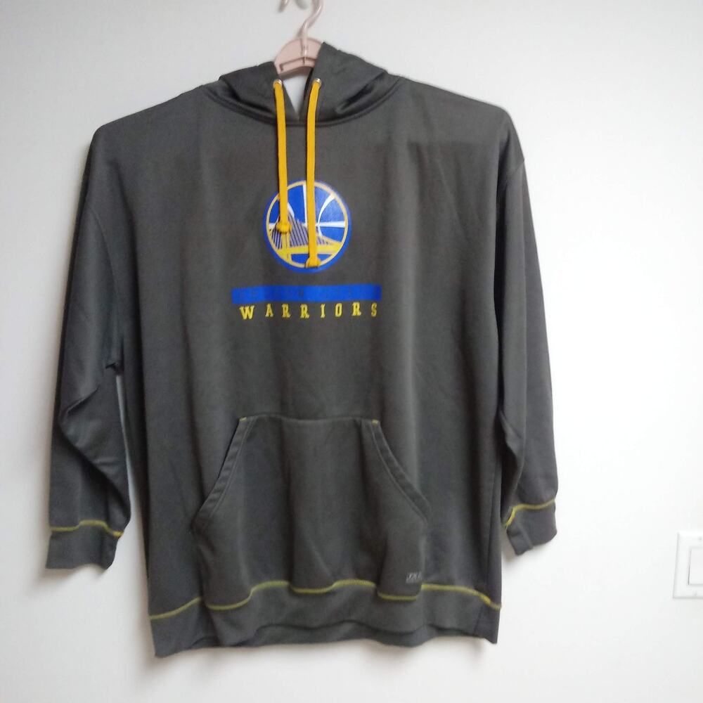 Golden State Warriors Basketball NBA Hoodie Pullover Mens 3XL Gray Yellow Blue